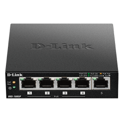 D-Link DES‑1005P 5‑Port Fast Ethernet PoE Unmanaged Desktop Switch 1