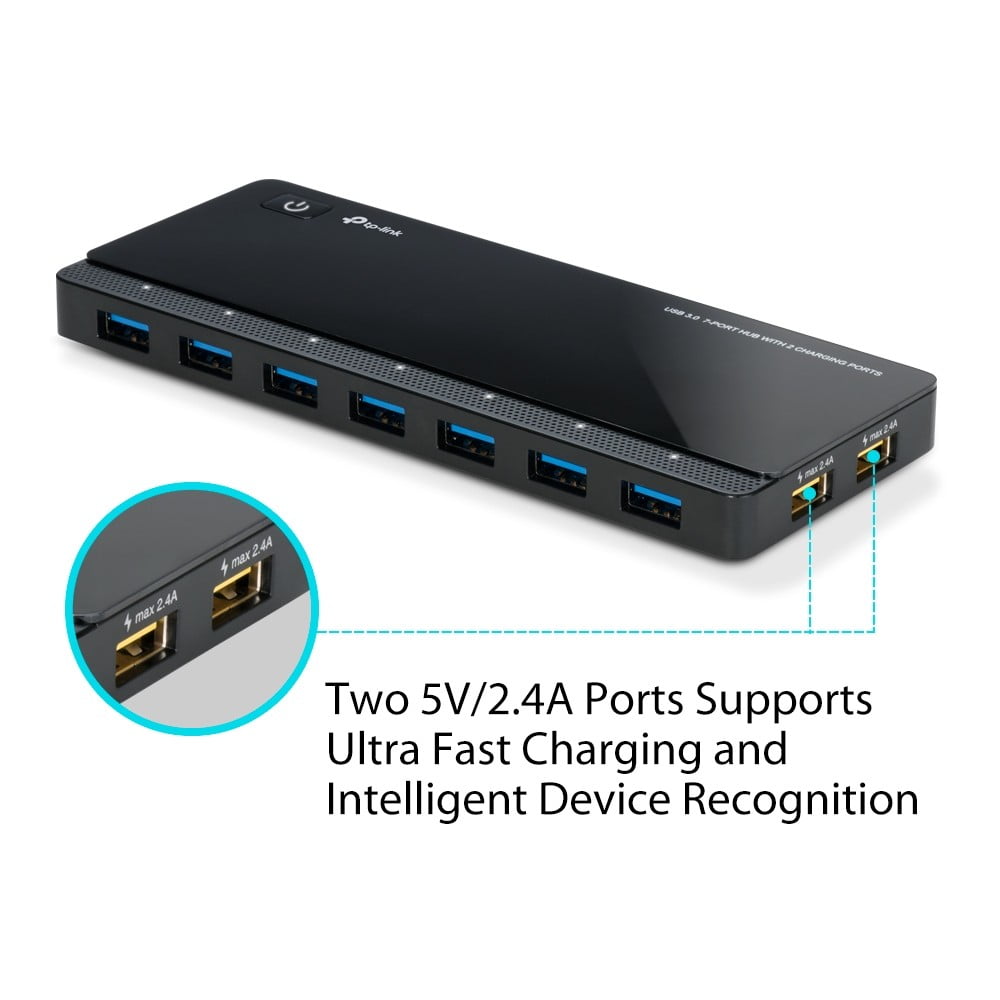 TP-Link UH720 - USB 3.0 7-Port Hub with 2 Charging Ports 3
