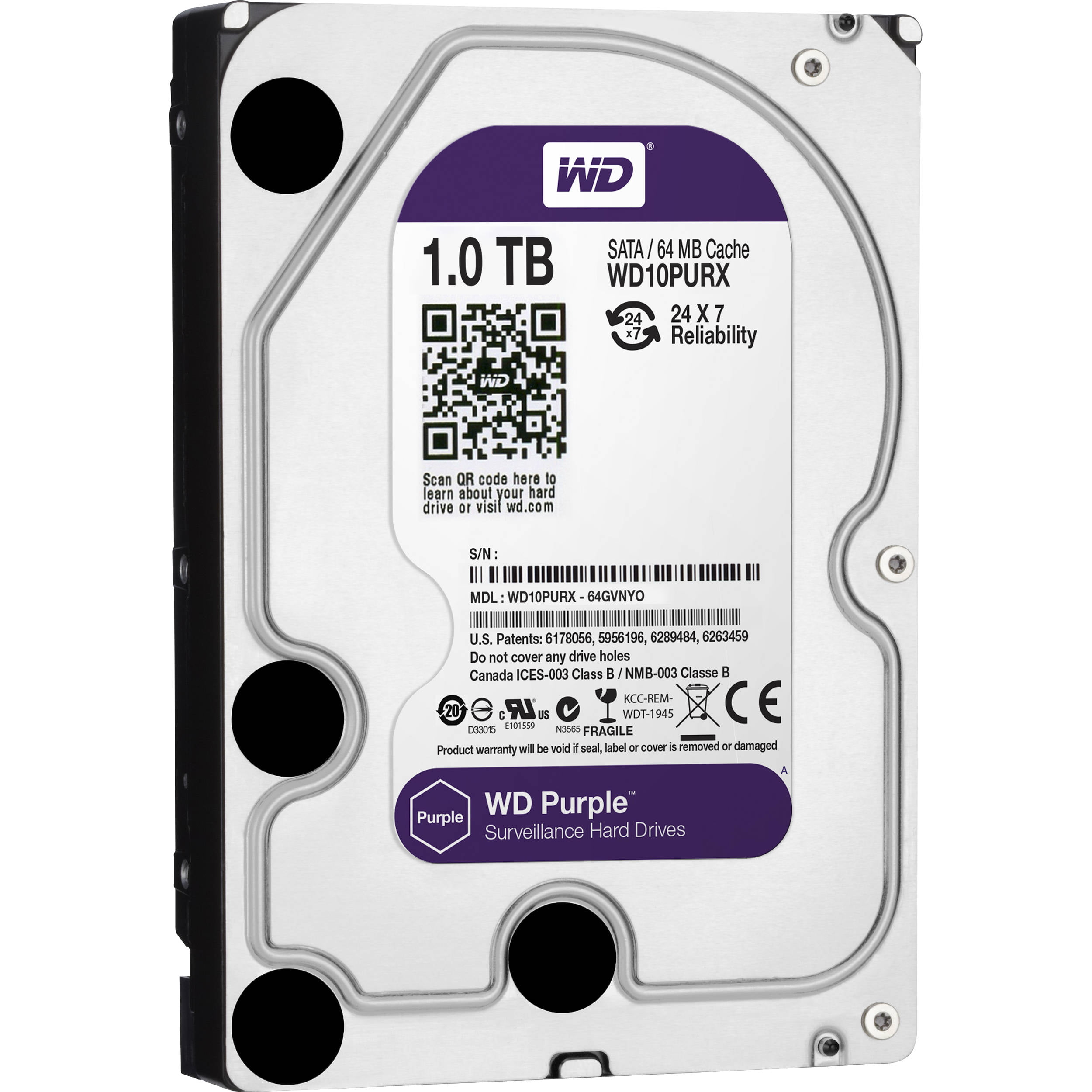 WD Purple 1TB Surveillance Hard Drive 2
